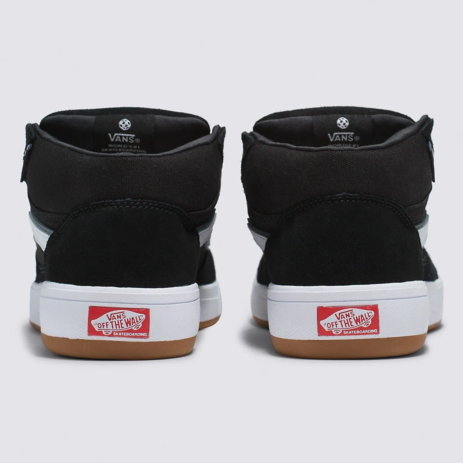 Vans Zahba Mid Skateboard Shoe - Black/White