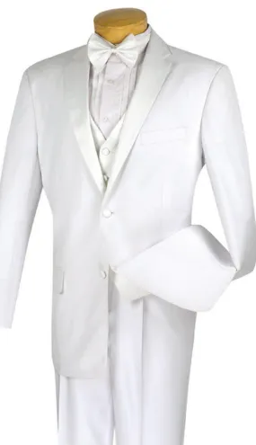 Vinci Men Tuxedo 4TV-1-White