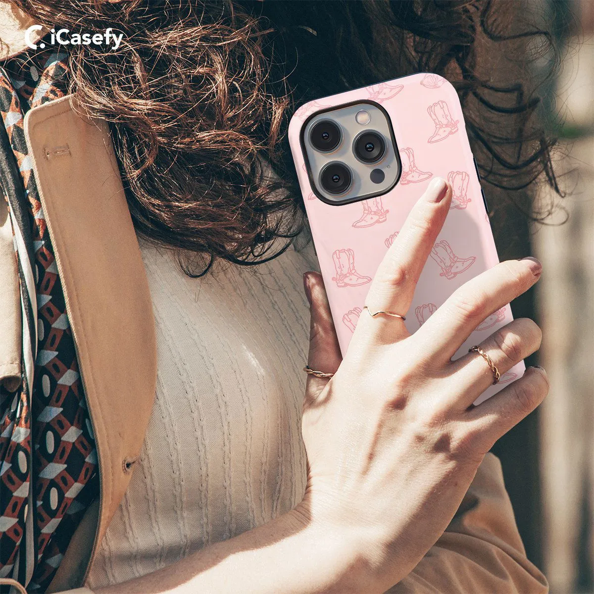 Western Boots Pattern Phone Case iPhone Samsung Pixel & More