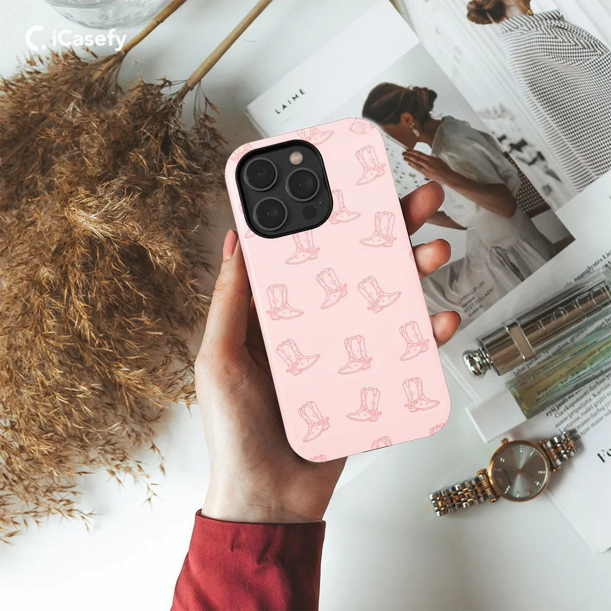 Western Boots Pattern Phone Case iPhone Samsung Pixel & More