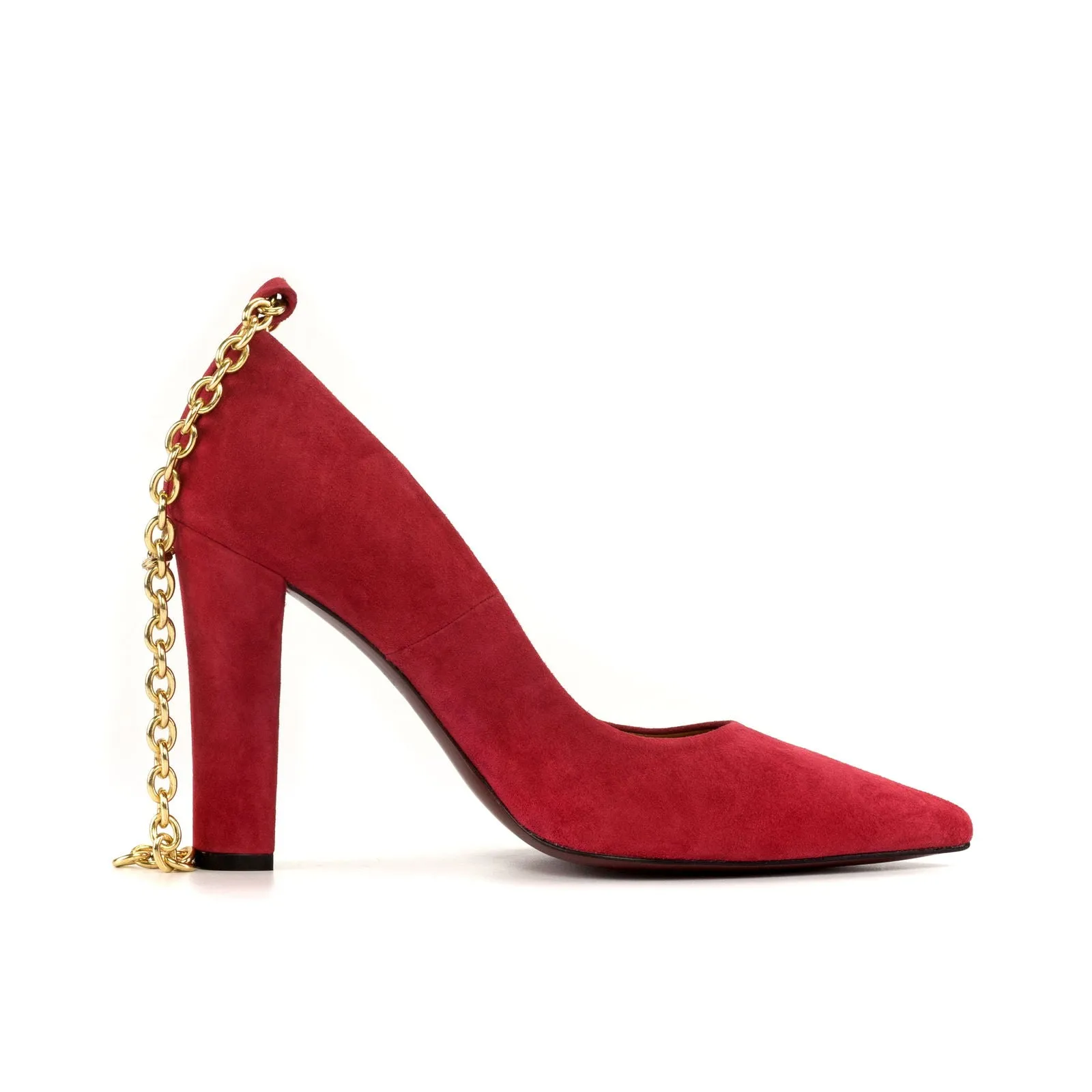 Women's Florence Pointed Toe Leather Heels Wide Plus Size 5479