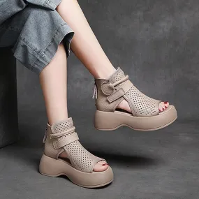 Women's High-Top Roman Platform Sandals - GlamzLife