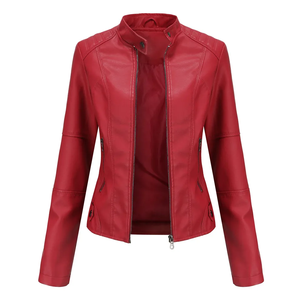 Women's Slim Leather Motorcycle Jackets