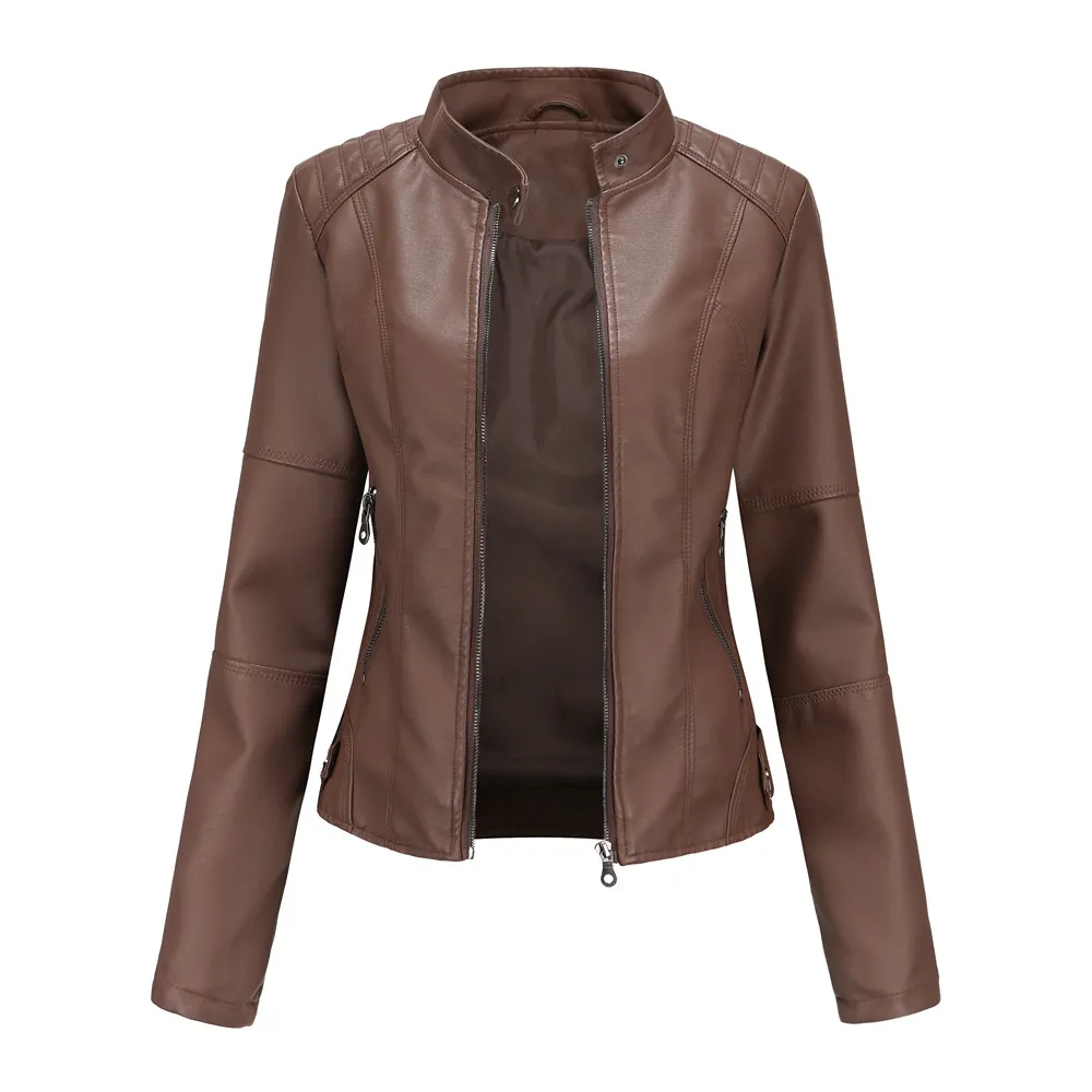 Women's Slim Leather Motorcycle Jackets