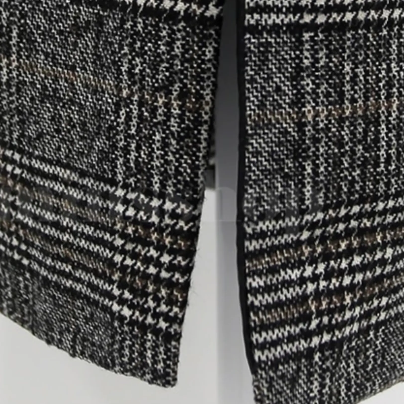Women's Spring/Autumn Plaid Long Woolen Coat