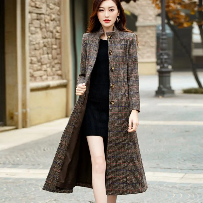 Women's Winter Long Woolen Coat