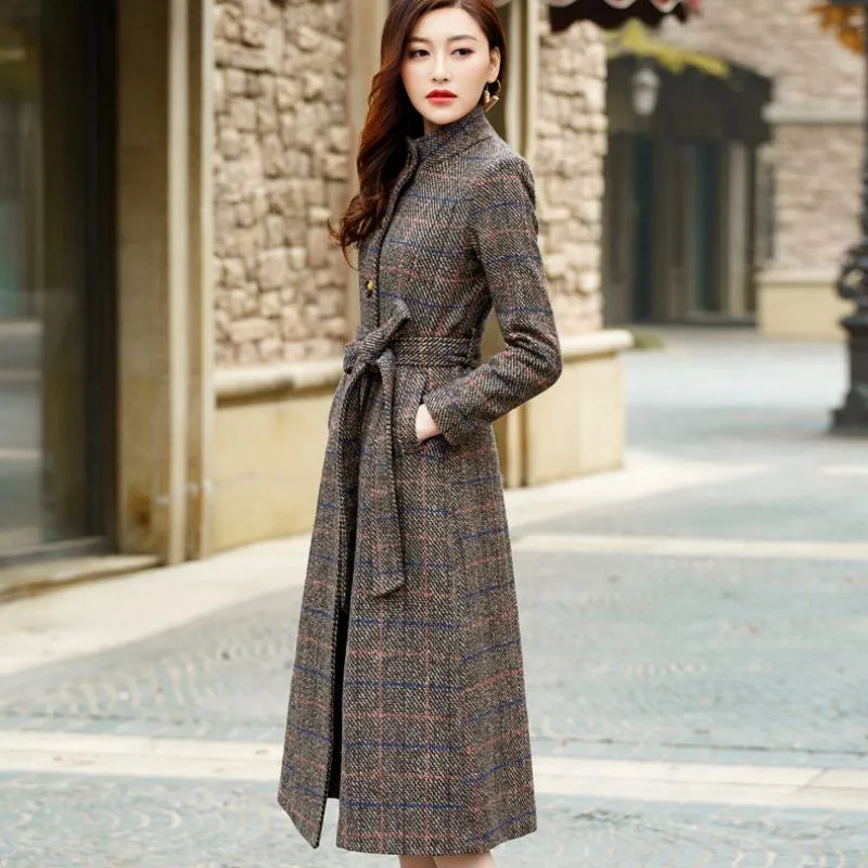 Women's Winter Long Woolen Coat
