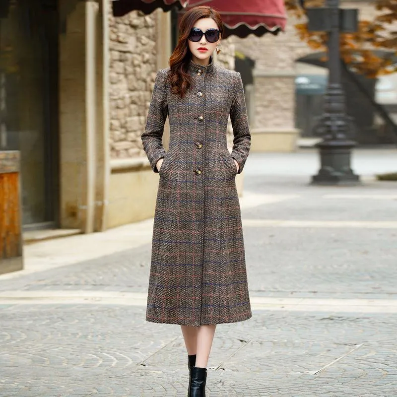 Women's Winter Long Woolen Coat