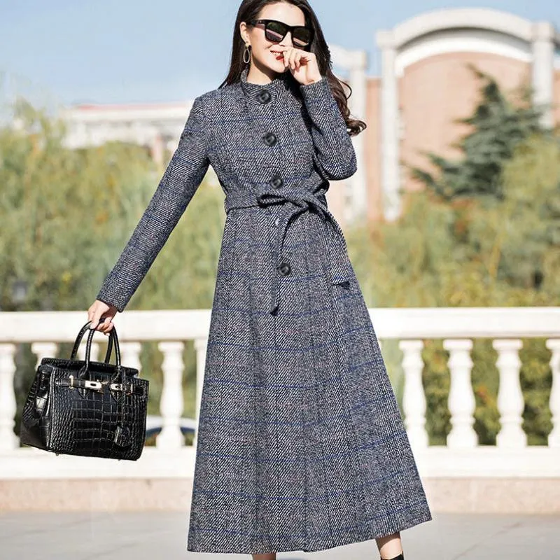 Women's Winter Long Woolen Coat